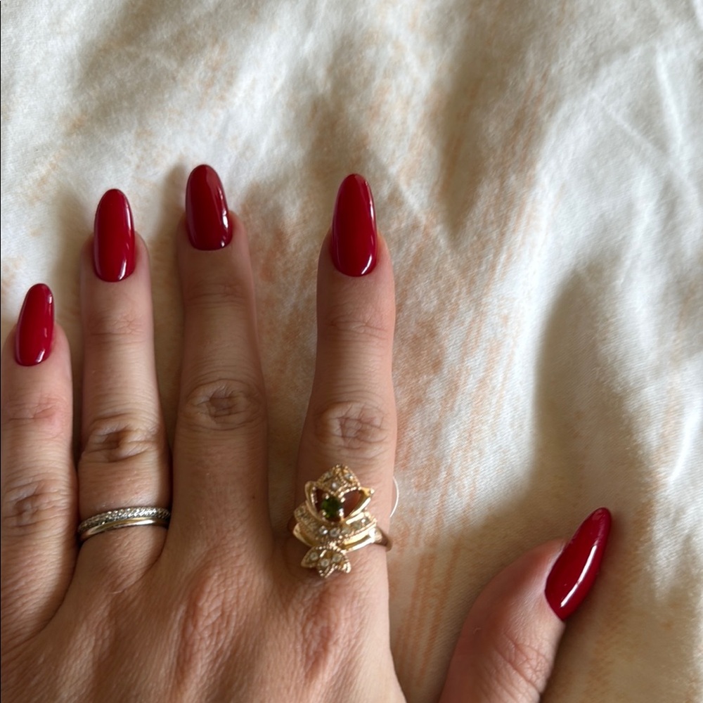 Intricate Gold and Silver Skull Ring